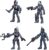 Hasbro Star Wars Mission Fleet Clone Commando Clash 2.5-Inch-Scale Action Figure 4-Pack with Multiple Accessories, Toys for Kids Ages 4 and Up F5333