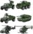 Hautton Diecast Police Cars Toy Vehicles, 6 Pack Alloy Metal Army Toys Model Cars Playset Police Patrol Jeep SWAT Truck Toy Cars Ideal for Age 3+ Kids Boys Toddlers -Green