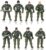 Hautton Soldier Action Figures Toy, 8 Army Men with Weapons Accessories, Removable Body Adjustable Arms Legs Military Playset Ideal for Boys Girls Kids Children