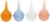 Healifty 4Pcs Baby Nasal Aspirators Silicone Mucus Sucker Portable Toddler Nasal Irrigator Baby Nasal Care Baby Booger Removers for Infant Nose Congestion Relief Use Blue & Pink Stuff