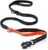 Heavy Duty Tactical Dog Leash with Quick Release Carabiner and Highly Reflective Threads,4-6FT Power Stretch Dog Leash for Medium Large Dogs (Black & Orange)