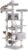 Heybly Cat Tree 73 inches XXL Large Cat Tower for Indoor Cats,Multi-Level Cat Furniture Condo for Large Cats with Padded Plush Perch, Cozy Basket and Scratching Posts Light Gray HCT030W