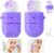 Ice Face Roller Beauty Ice Facial Roller for Face and Eye, Skin Care Tools, Silicone Ice Mold for Face (Purple)