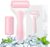 Ice Roller for Face Eye Puffiness Relief, Facial Ice Roller Skin Care, Whole Body Massage, Migraine Pain Relief, 2 Roller Heads for Long Lasting Cold (Pink)