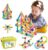 JACKEYLOVE Magnetic Toys Building Blocks, Magnets for Kids 3 4 5 6 Year Old, Toddler Toys Age 3-4 for Boys Girls, Magnetic Balls and Magnet Rods Toy Building Set, (46pcs with Box)