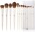 Jessup Makeup Brushes 14Pcs Makeup Brush Set Premium Synthetic Powder Foundation Contour Blush Concealer Eye Shadow Blending Liner Make Up Brush Kit Light Grey T329