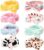 KECUCO 8 Pcs Spa Headband Soft Bow Hair Band Skincare Headbands for Washing Face Women Facial Makeup Headband Cute Head Wraps for Spa Shower Makeup Whasing Face (Multicolor A)