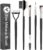 KINGMAS Eyebrow Brush, Fine Eyeliner Brush, Eyelash Separator Brow Comb Lash Spoolie Brush, Steel Mascara Comb Grooming Makeup Tool, 5-Pcs Set