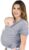 KeaBabies Baby Wrap Carrier – All in 1 Original Breathable Baby Sling, Lightweight,Hands Free Baby Carrier Sling, Baby Carrier Wrap, Baby Carriers for Newborn, Infant, Baby Wraps Carrier, Baby Slings (Classic Gray)