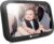 KeaBabies Large Shatterproof Baby Car Mirror – Safety Baby Car Seat Mirror – Baby Car Mirror for Back Seat Rear Facing Infant – Carseat Mirrors – Fully Assembled Baby Mirror For Car (Matte Black)