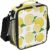 Kids Lunch Box Insulated Soft Lunch Bag, Leaves Lemon Fresh Leakproof Back to School Thermal Meal Prep Tote Kit Cooler Bag for Boys Girls, Reusable Lunch Container for Teens Women Men