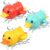 LEADSTAR Bath Toys, 3 Pack Bathtub Toys for Baby Toddler, Wind Up Bathing Water Toy Bath Swimming Duck Toy, Swimming Tub Bathtub Pool Cute Swimming Duck Toys for Boys Girls 1 2 3 Year Old (A)