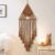 LOMOHOO Macrame Woven Wall Hanging Dream Catcher Triangle Tassel Geometric Art Boho Backdrop Bohemian Home Decor Wall Art Beautiful Apartment Dorm Room Door Decoration