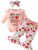 LUJENGEFA Infant Baby Girl Outfits Clothes Long Sleeve Ruffle Tops +Flare Floral Pants+Hedband 3pcs Set for 0-18 Months