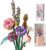 LUOGFYNI Flowers Bouquet Building Kit, Artificial Flower Blocks Set Toy for Adults, Creative Botanical Collection for Home Decor, Birthday Valentine’s Day Gifts for Girls (1657)