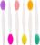 LUTER 6 pcs Silicone Exfoliating Lip Brush Double-Sided Soft Cleaning Beauty Tool for Smoother Skin and Lip Assorted Colors