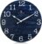 Lafocuse 12 Inch Rustic Farmhouse Wooden Wall Clock Silent Non Ticking,Battery Operated Vintage Shabby Chic Distressed Retro Navy Blue Clock Decorative for Living Room Kitchen Bedroom Office