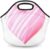 Lakiniss Neoprene Lunch Bag Valentine’s Day Beautiful Dimensional Heart Reusable Tote Bags Cooler Thermal Meal Tote Kit Waterproof Food Carrying Lunch Handbag for Women Men Adult Work Gifts Picnic