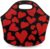 Lakiniss Neoprene Lunch Bag Valentine’s Day Lov Reusable Tote Bags Cooler Thermal Meal Tote Kit Waterproof Food Carrying Lunch Handbag for Women Men Adult Work Gifts Picnic