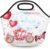 Lakiniss Neoprene Lunch Bag Valentines Girl Carriage Reusable Tote Bags Cooler Thermal Meal Tote Kit Waterproof Food Carrying Lunch Handbag for Women Men Adult Work Gifts Picnic