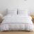 Lekesky Duvet Cover Queen, White Microfiber Queen Duvet Cover Set 3 Pieces Ultra Soft Bedding Comforter Cover Set, 1 Boho Duvet Cover and 2 Pillowcases (White, Queen)