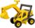 Lena Eco Active Toy Excavator Truck is a Eco Friendly BPA and Phthalates Free Biodegradable Green Toy Manufactured from Food Grade Resin and Wood, Yellow, 11x8x6″