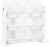 Lennox Furniture Toys Storage Organizer 9 Plastic Bins in White (JWTR-03006 white)