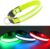 Light Up Dog Collar Led Light Dog Collar USB Rechargeable, Glow in the Dark Dog Collar for Light Up Your Dog at Night, Lighted Dog Collar for Dog Night Walking,Camping. Collier Lumineux Pour Chien. (Green-Pure, Medium)