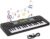 M SANMERSEN Kids Piano Keyboard, Music Pianos Keyboard 37 Keys with 4 Drums / Animals Sound Electronic Keyboards Toys for Beginners 3-8 Years Old Girls Boys Kids