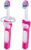 MAM Baby’s Brush Set (2 Training Toothbrushes, 1 Safety Shield), Baby Toothbrushes with Brushy the Bear, Interactive App, For Girls 6+ Months, Pink