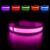 MASBRILL Light Up Dog Collar, Rechargeable LED Collar Safety Glow up Bright Dog Flashing Collar Waterproof, 4 Colors with 3 Sizes for Small Medium Large Dogs.