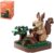 MEIEST Mini Animals Building Blocks Set,Land Animal Themed Collection Construction Building Bricks Toy,Cute Home Decors(4th Series) (Squirrel)