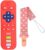 MISSLILI Silicone Teething Toys for Baby, Teething Toys for Babies 0-24 Months – Boys Girls Toddlers Molar Teether Chew Toys Set, Remote Control Shape Teething Toys Gift, Red