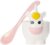 MSC International 16002 Joie Unicorn Hard Boiled Egg Cup Holder with Spoon, 2-Piece Set, One Size, White