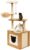 Made4Pets Cat Tree, Modern Tall Cat Tower for Indoor Large Cats, Wooden Kitty Condo Top Perch with Hammock, Cat Litter Box Enclosure Furniture Hidden for Small Adult Kitten