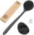 ManmiHealth Silicone Back Scrubber(Thick Bristles) & Soft Bath Glove Set, Super-Exfoliating Body Scrubber & Super-Lathering Shower Brush Combination, with a Free Hook.(Black)