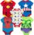 Marvel Baby Boys 5 Pack Bodysuits – The Hulk, Spiderman, Iron Man and Captain America