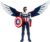 Marvel Studios Avengers Titan Hero Series Captain America Action Figure, 12-Inch Toy, Includes Wings, for Kids Ages 4 and Up