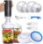 Mason Jar Vacuum Sealer for Food Storage Sealer Vacuum Sealing Accessory Compatible with FoodSaver Vacuum Sealer Machine Electric Vacuum Pump Vacuum Sealing Kit for Wide& Regular Mouth Mason Jars