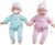 Melissa & Doug Mine to Love Twins Luke & Lucy 38 cm Light Skin-Tone Boy and Girl Baby Dolls with Rompers, Caps, Pacifiers | Twin Baby Dolls, First Baby Dolls For Toddlers 18 Months And Up