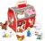 Melissa & Doug Wooden Take-Along Sorting Barn Toy with Flip-Up Roof and Handle, 10 Wooden Farm Play Pieces – Farm Toys, Shape Sorting And Stacking Learning Toys For Toddlers And Kids Ages 2+