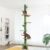 Meow Sir Cat Tree Floor to Ceiling Cat Tower Ajustable Height [82-108 Inches=208-275 cm], 6 Tiers Cat Furniture for Indoor Cats with Private Condo and Hammock and Sisal Covered Post-Green Cactus