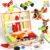 Montessori Kids Tool Set Construction Toys for 3 4 5 Year Old Boys Wooden Stem Toy Box Toddler Tool Set Pretend Play Fine Motor Skill Birthday Gift for 3-5 Year Old Girls Boys(Color Random)