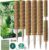 Moss Pole 58.7 Inch, Monstera Coir Totem Pole 5 Pack, 17.5″ and 12″ Moss Poles for Climbing Plants, Moss Sticks for Indoor Plant Support to Grow Upwards, with Garden Ties