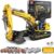 Mould King 13112 RC Excavator Building Set for Boys, 1830 Pieces Building Blocks APP Remote Control Truck Construction Vehicles Model with Motor, STEM Engineering Toys for Kids