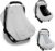 Muslin Car Seat Covers for Babies, Summer Baby Car Seat Cover for Boys Girls with Breathable Window, Lightweight Infant Car Seat Canopy, Gray