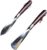 NEISRAI Garden Tools Set, 2 Heavy Duty Garden Shovels Stainless Steel Garden Hand Shovels with Non-Slip Rubber Handles for Transplanting, Weeding, Digging and Planting