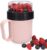 Navaris Breakfast To Go Cup – Portable 2-Piece Food Container Pot for Cereal, Yogurt, Oatmeal – Microwave and Dishwasher-Safe, BPA-Free – Pastel Pink