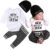 Newborn Baby Boy Clothes Set New to The Crew Romper+Pants+Hat Baby Boys Outfit Set