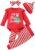 Newborn Baby Girl First Christmas Clothes Baby Elf Outfit Ruffle Pants for Infant Girl Xmas Clothing Set 0-18 Months